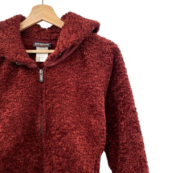 Patagonia Vintage Red maroon Fleece Jacket - Picture 3 of 5